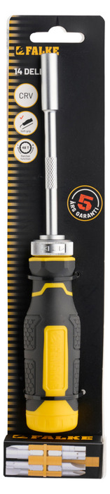 Spärrskruvmejsel m/bitssats Falke